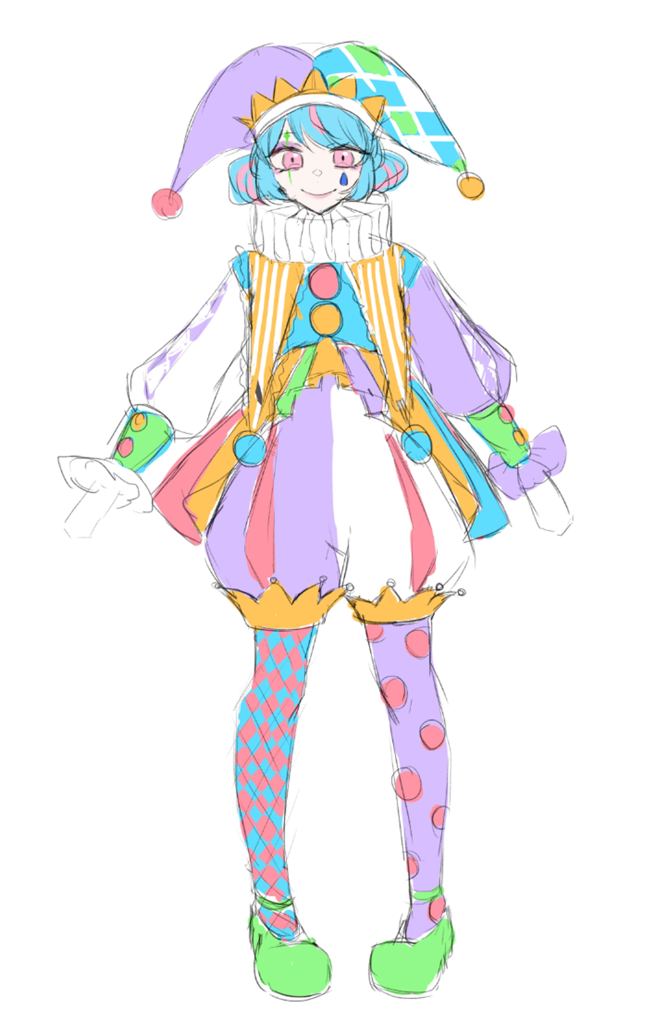 ハロウィンイラストの衣装デザイン-1