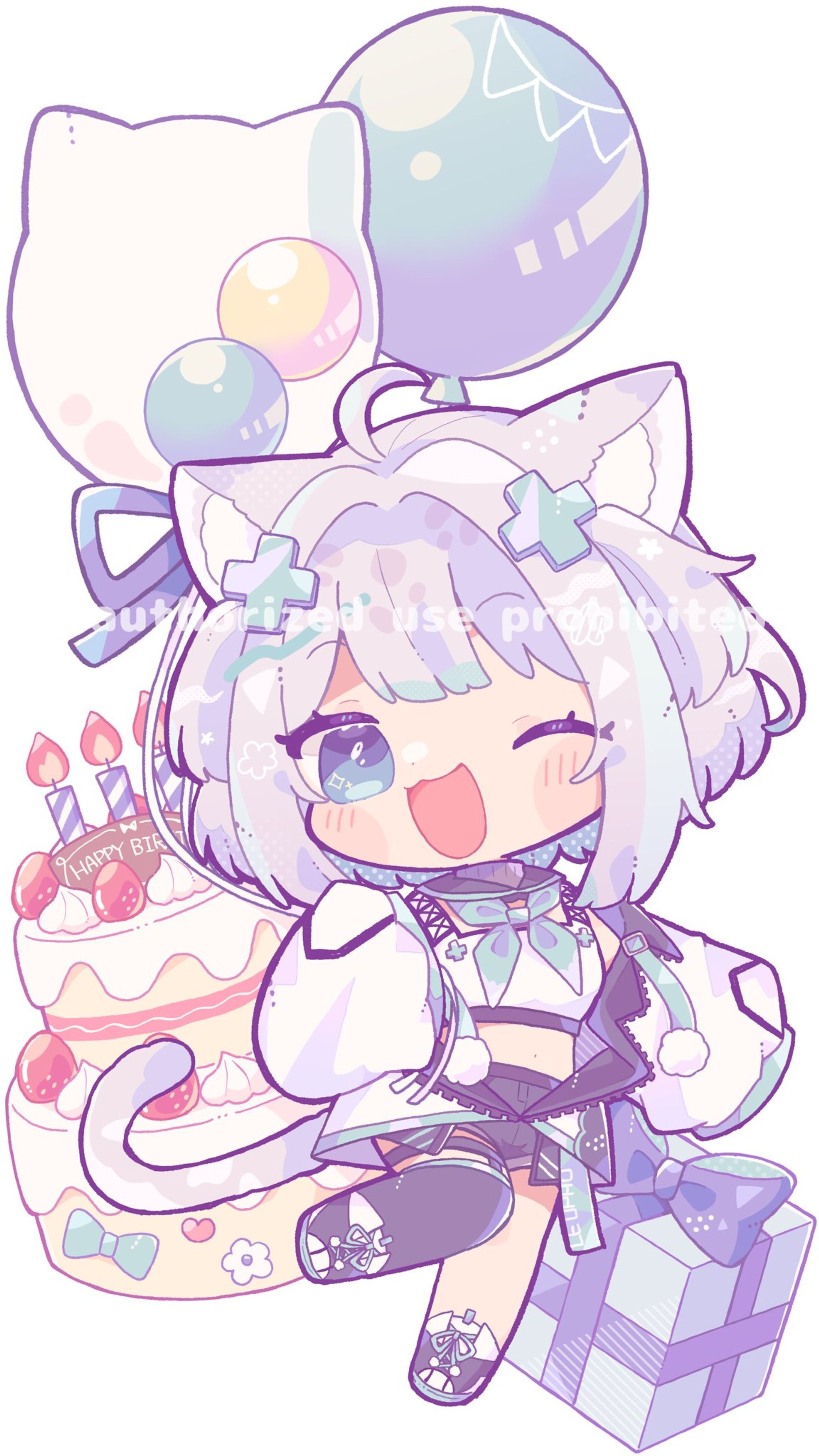 Phase-Connect所属Yuri様誕生日記念キーホルダーのSDイラスト-1