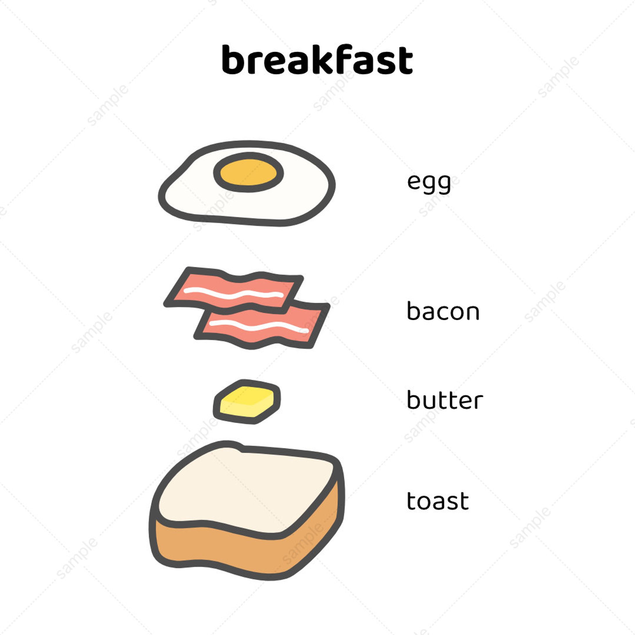 朝食イラスト-1