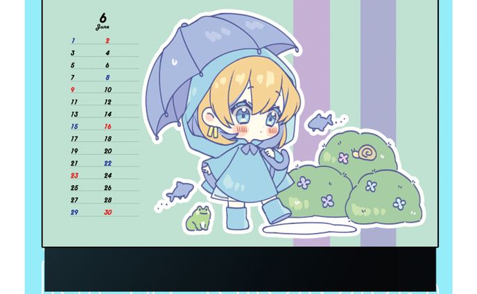 多々星カイリ「卓上カレンダー　2024ver」発売