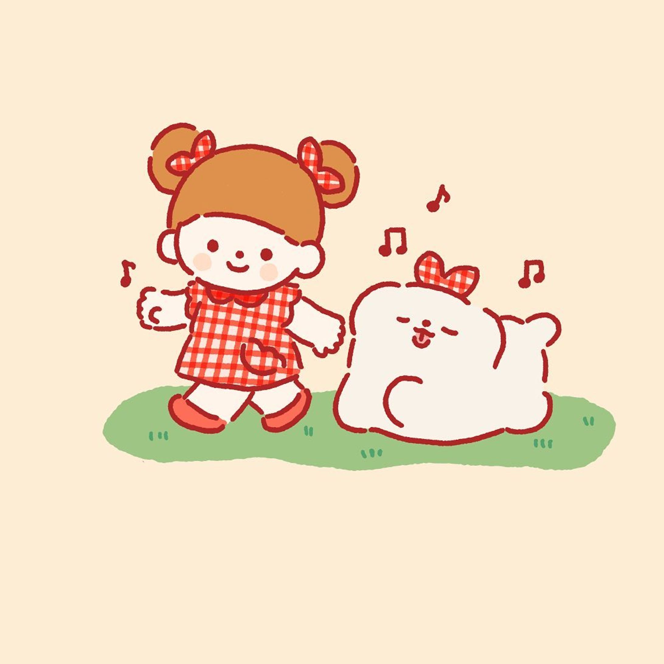 お散歩

#illustration  #イラスト #いらすとぐらむ　#イラストグラム　#ゆるいイラスト #일러스트-1
