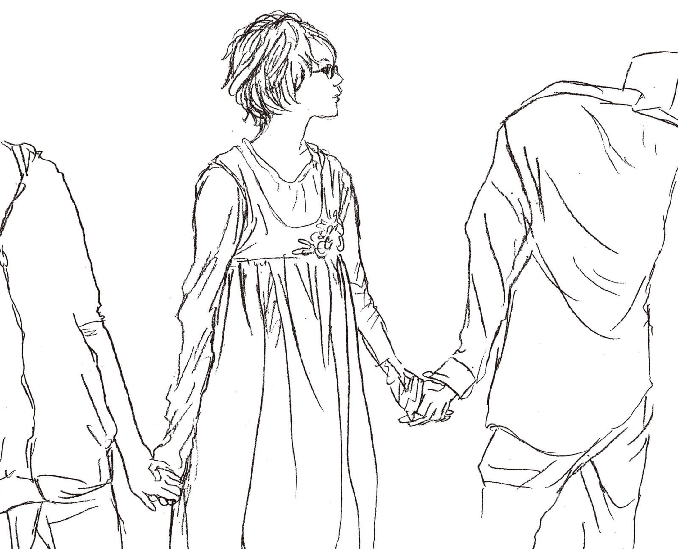 人物クロッキー③-1