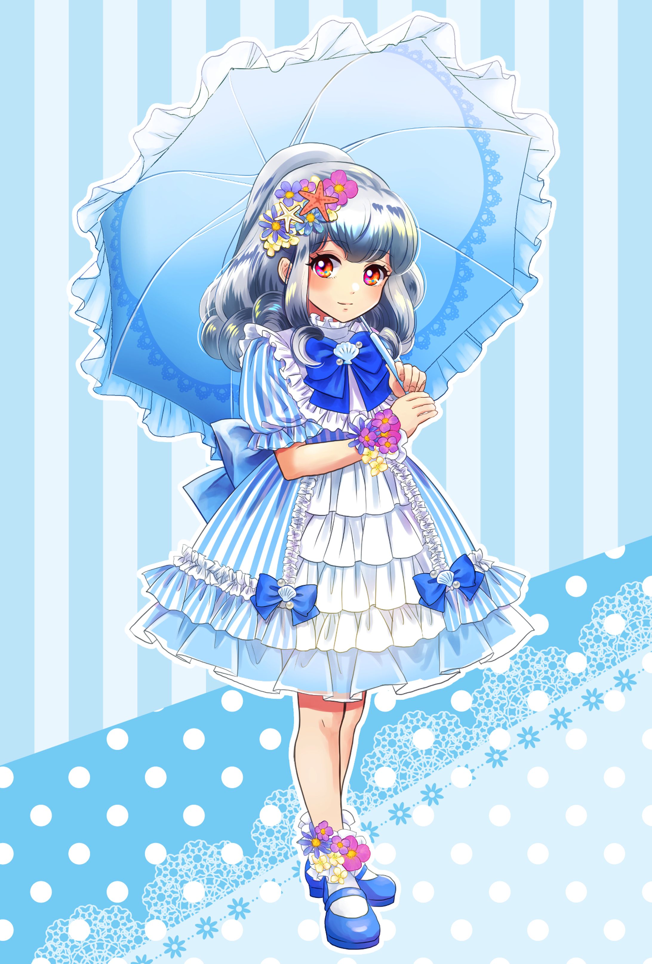 日傘ロリータ少女-1