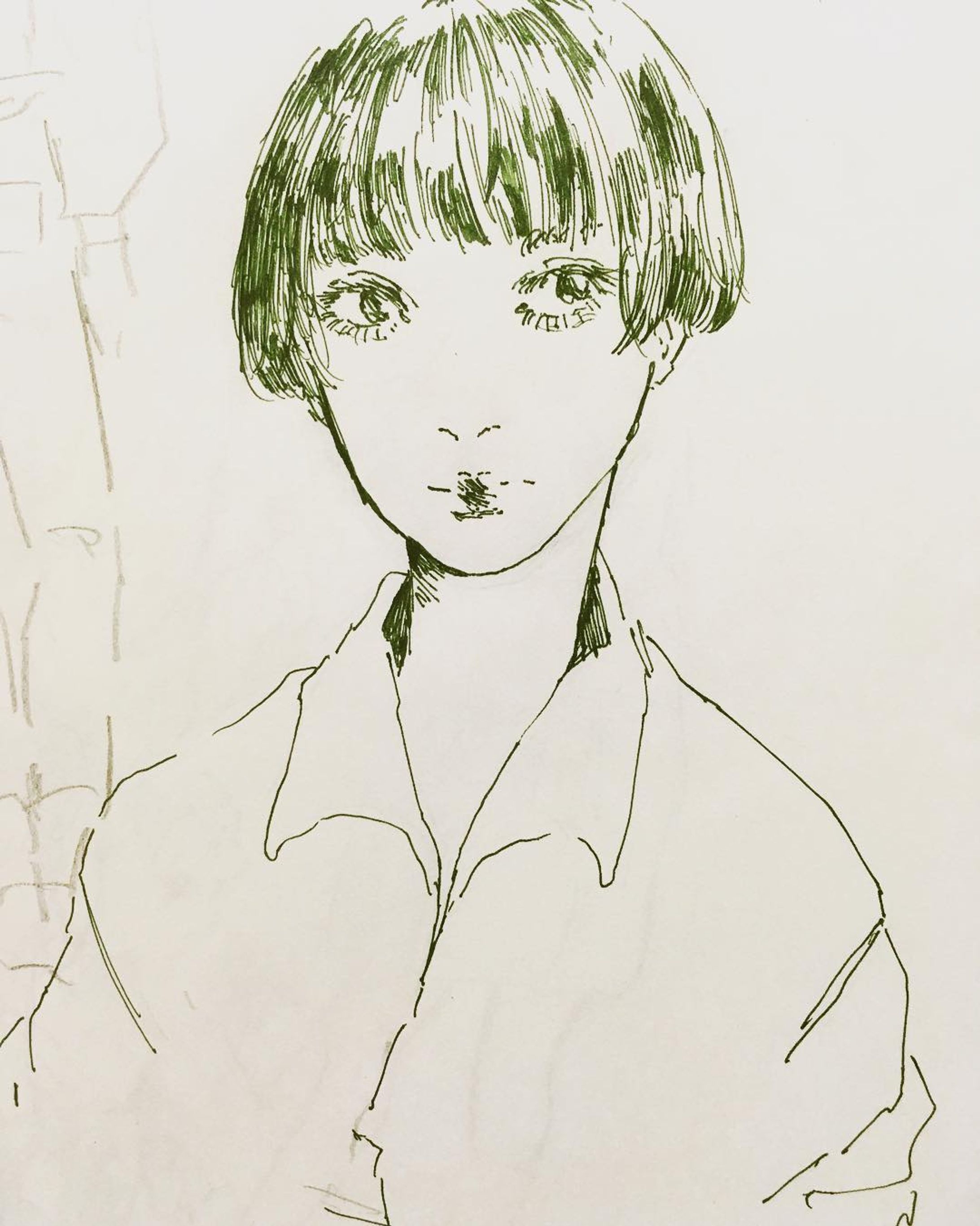 #illustration  #アナログイラスト  #イラスト  #イラストレーション  #クロッキー #croquis-1