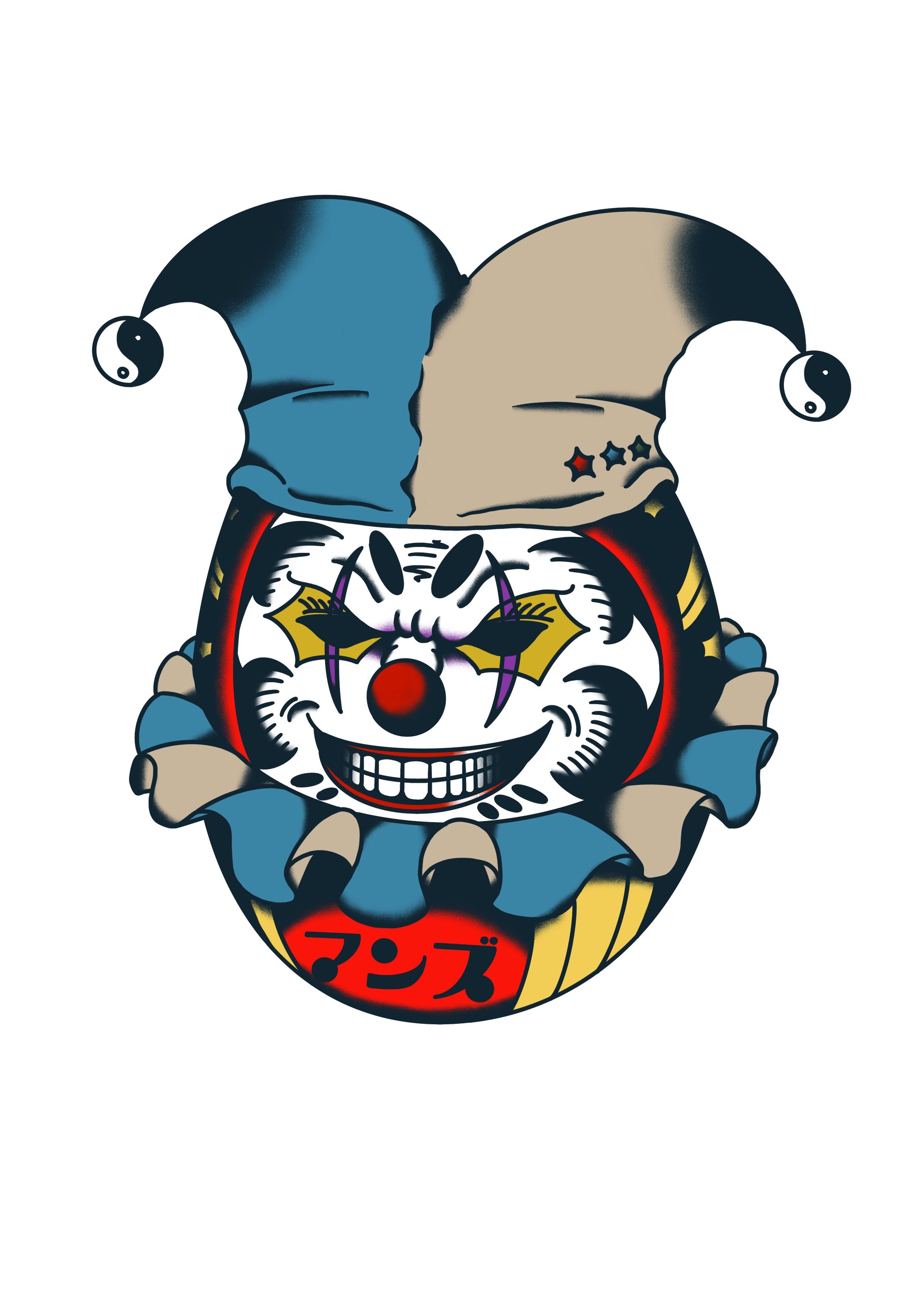 道化ダルマ-1
