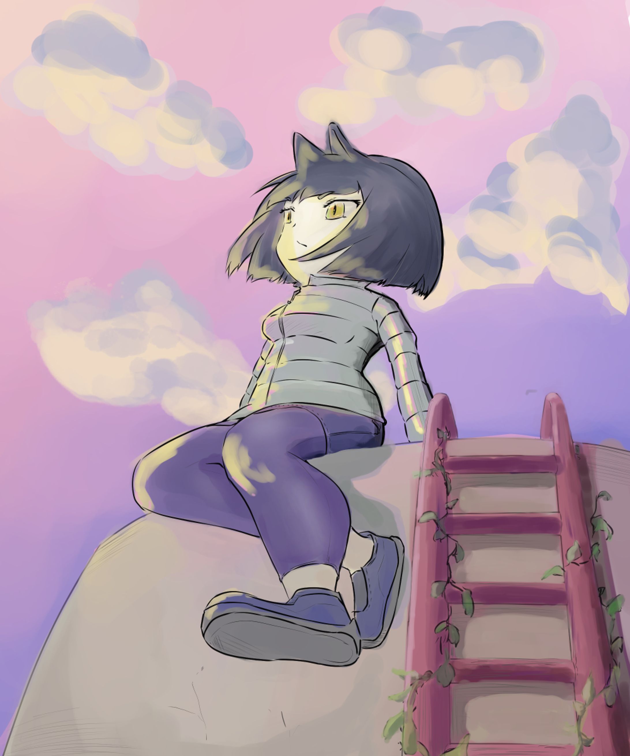 夕焼け空（うちの子シリーズ）-1