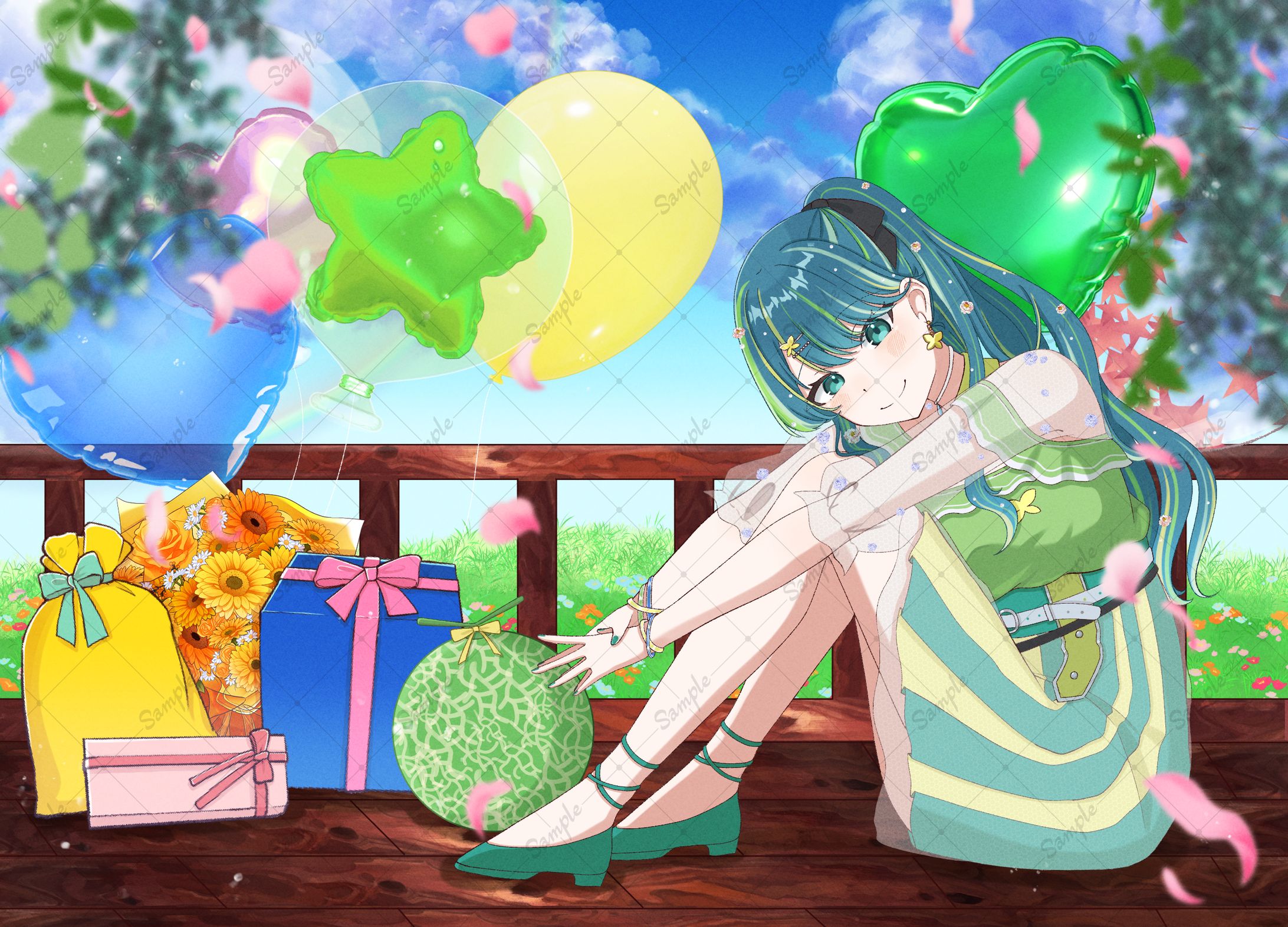 花賀宮明都綺 様　周年イラスト-1