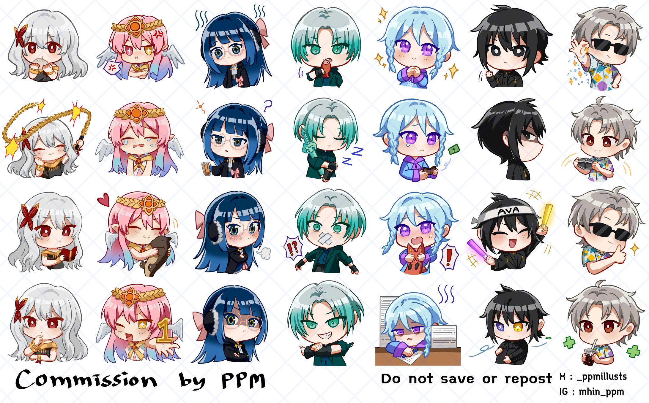 [Commission] Sticker / Emote (Chibi)-1
