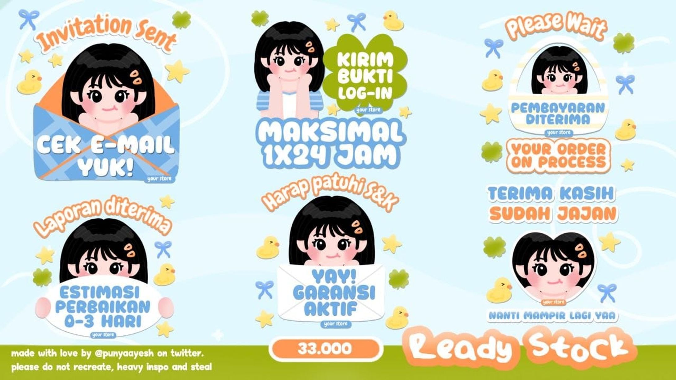 STICKER PACK - Bebek-1