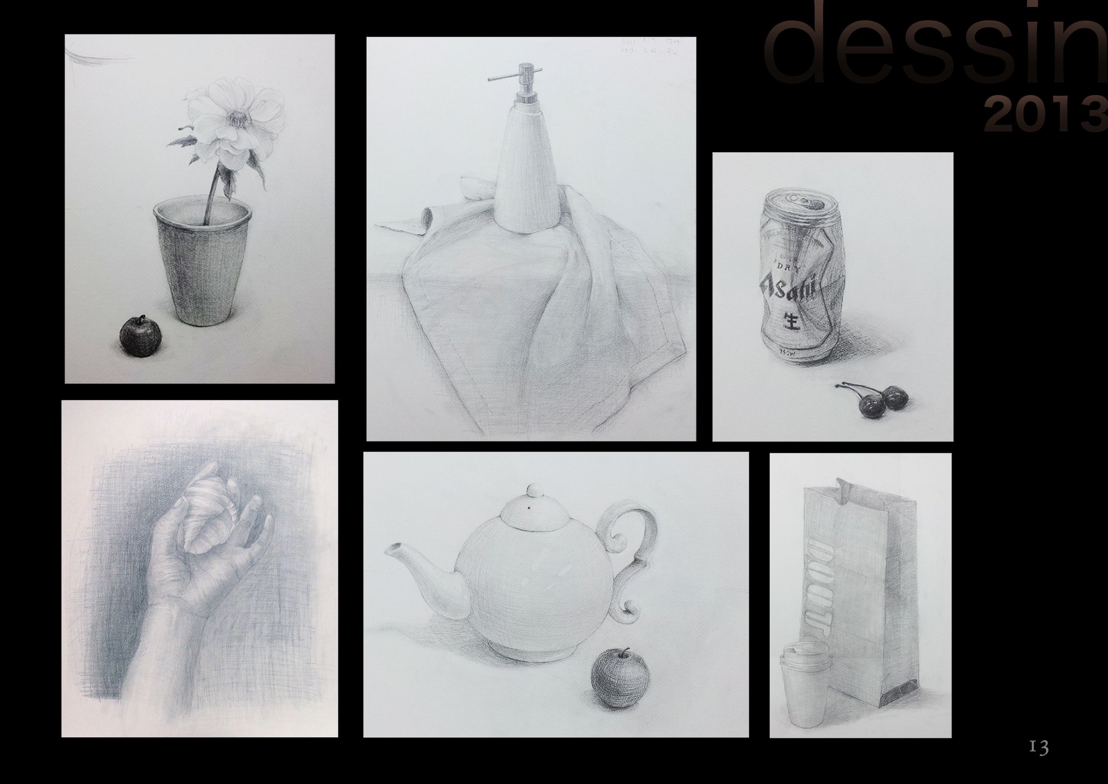 デッサン2013、2023-1