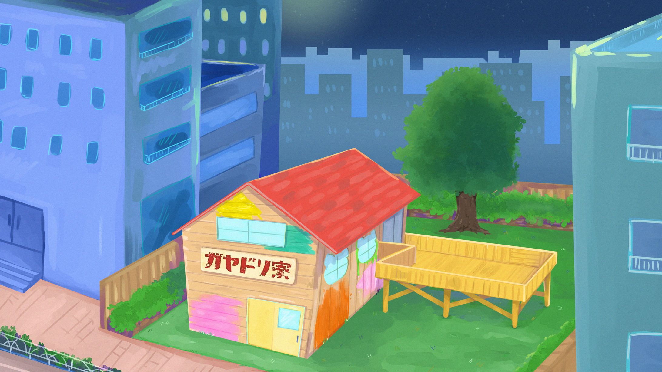 web配信番組『ガヤドリ寮』イラスト-1