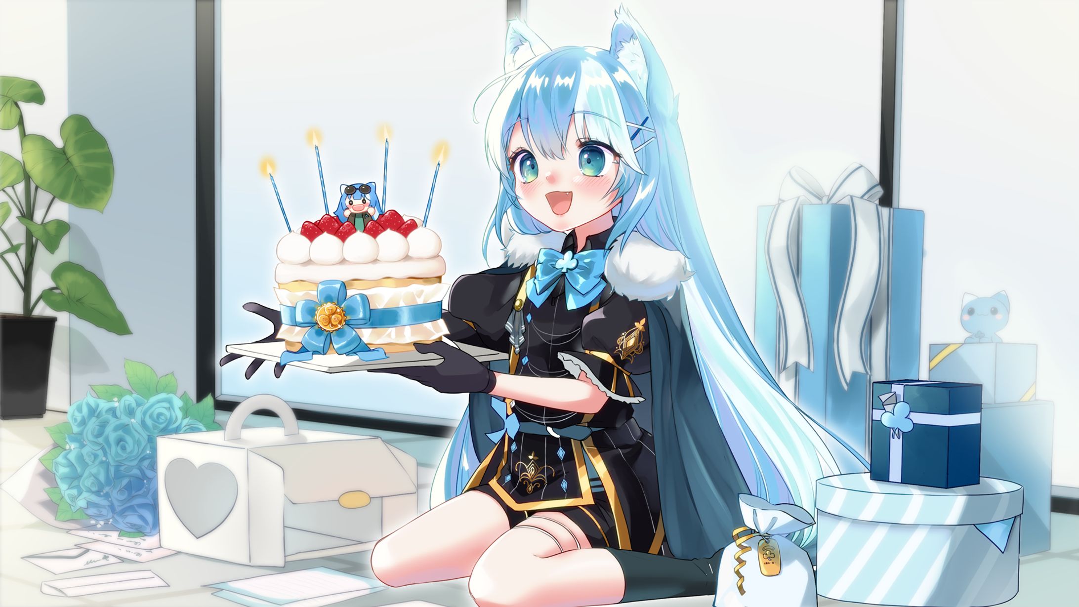 みつば様お誕生日イラスト-1