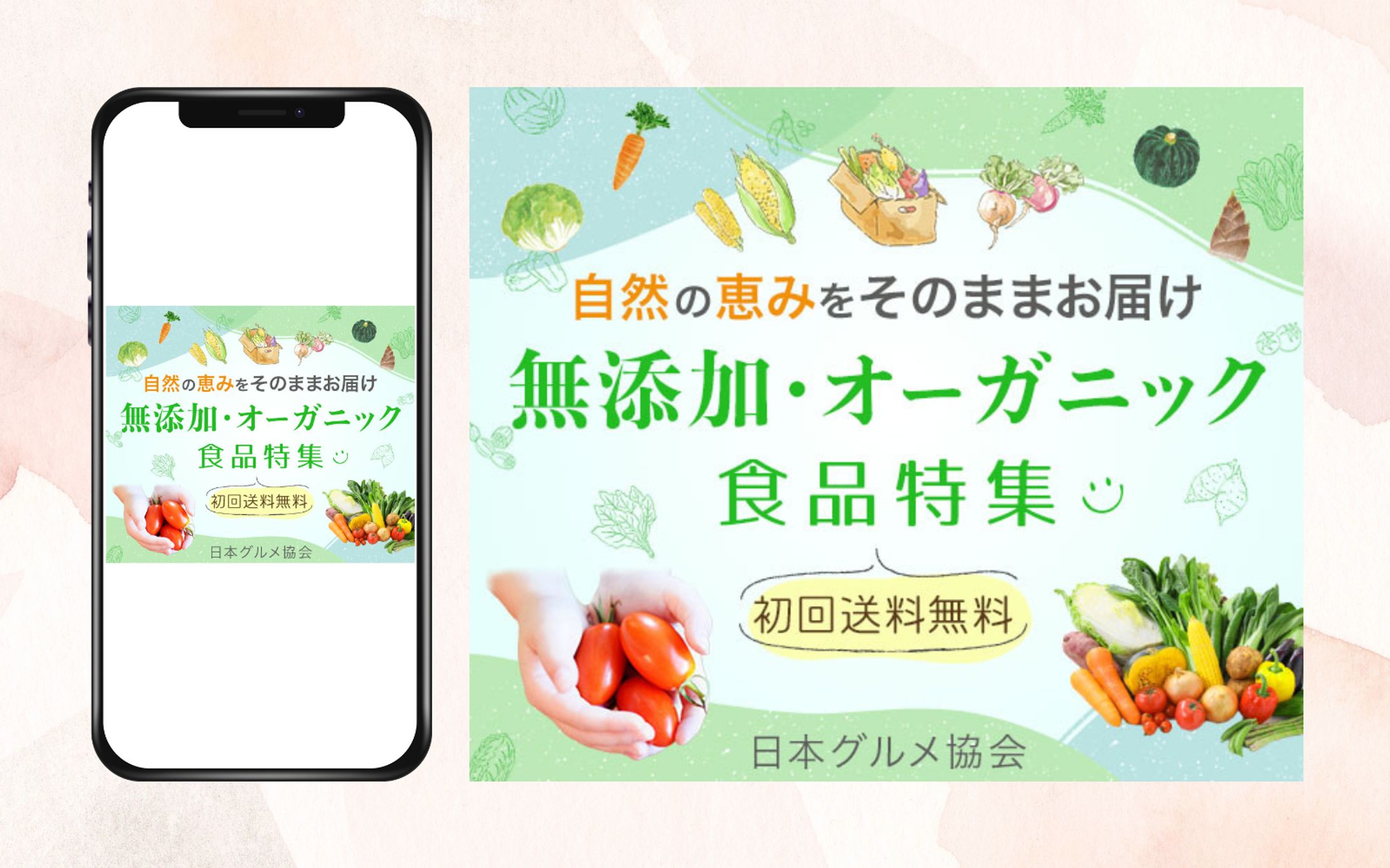 オーガニック食品  通販広告-1