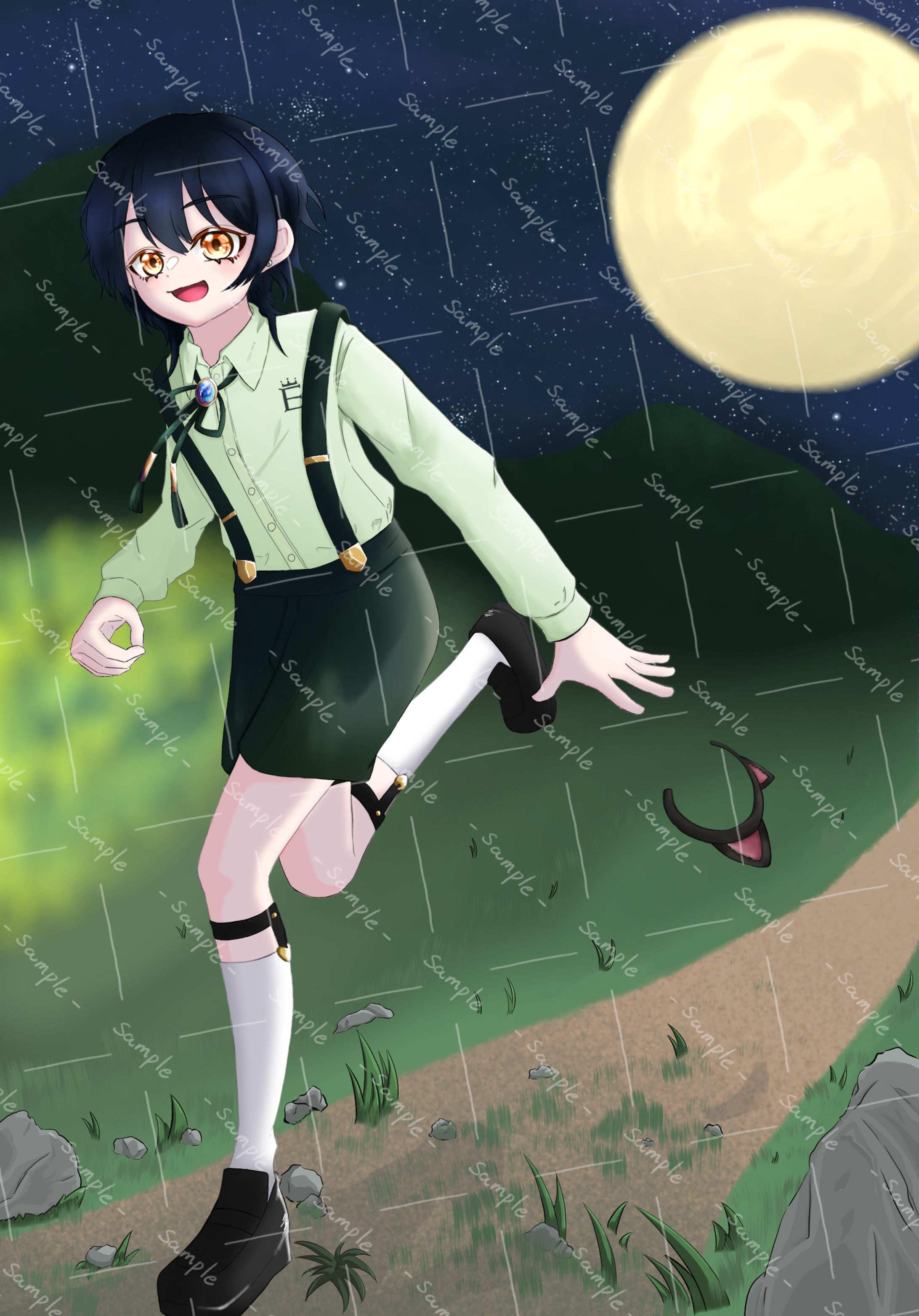 縁緑様　事務所退所イラスト-1