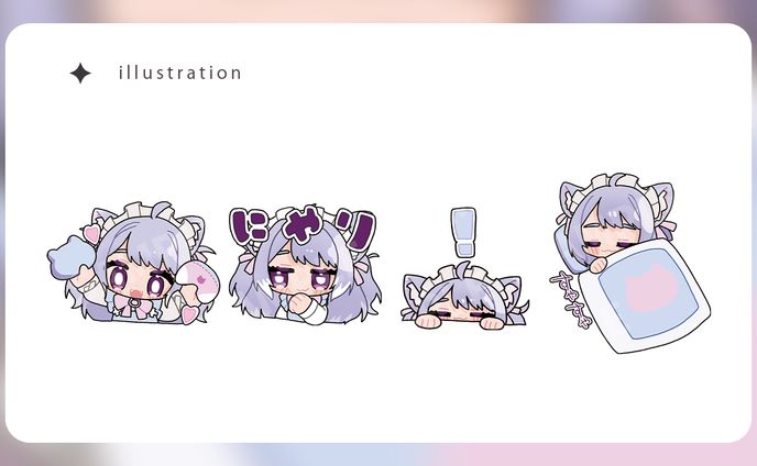 静止画スタンプ / 猫宮おもち様