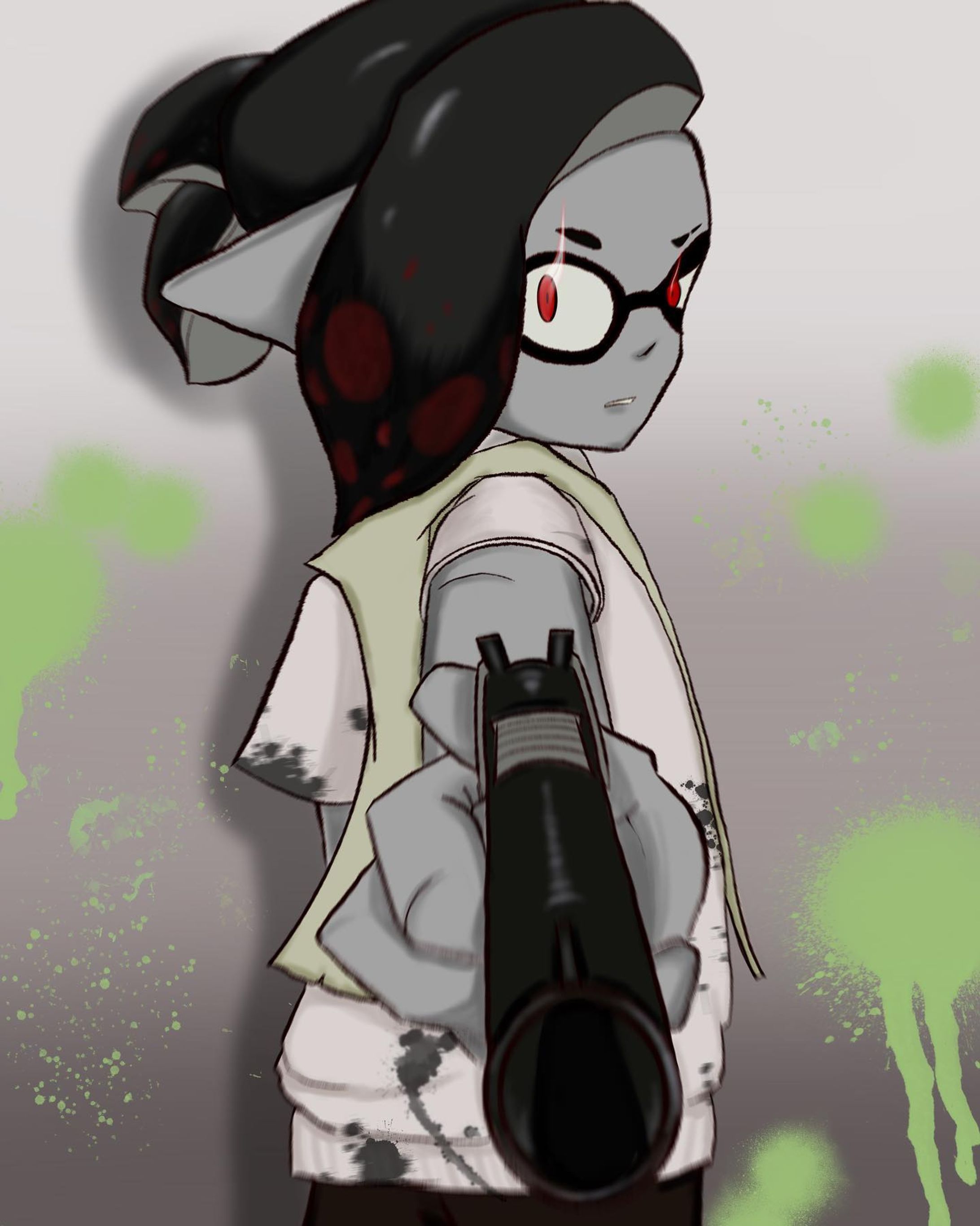対戦よろしくお願いします
#splatoon #splatoon3 #splatoonart 
#イラスト #illustrator-1