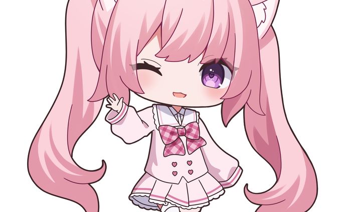 【オリジナル】ぴんくちゃんミニキャラ