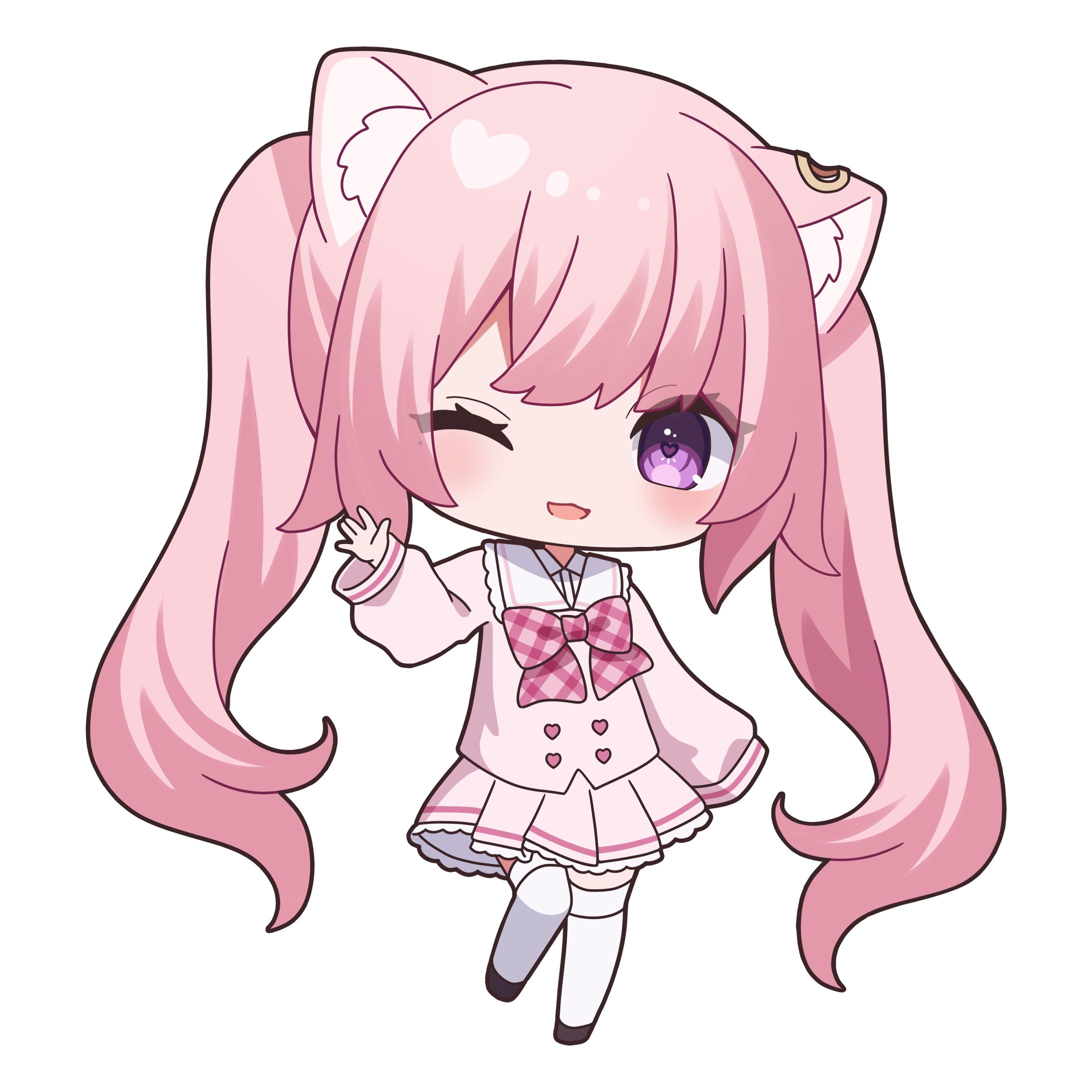 【オリジナル】ぴんくちゃんミニキャラ-1