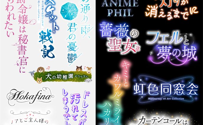 タイトルロゴまとめ