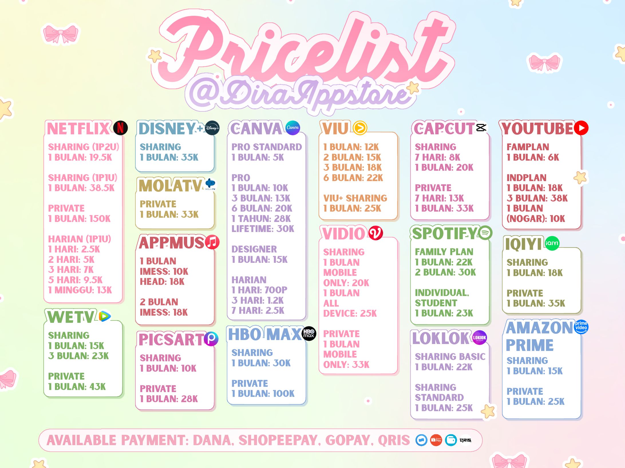 DIRA PRICELIST-1