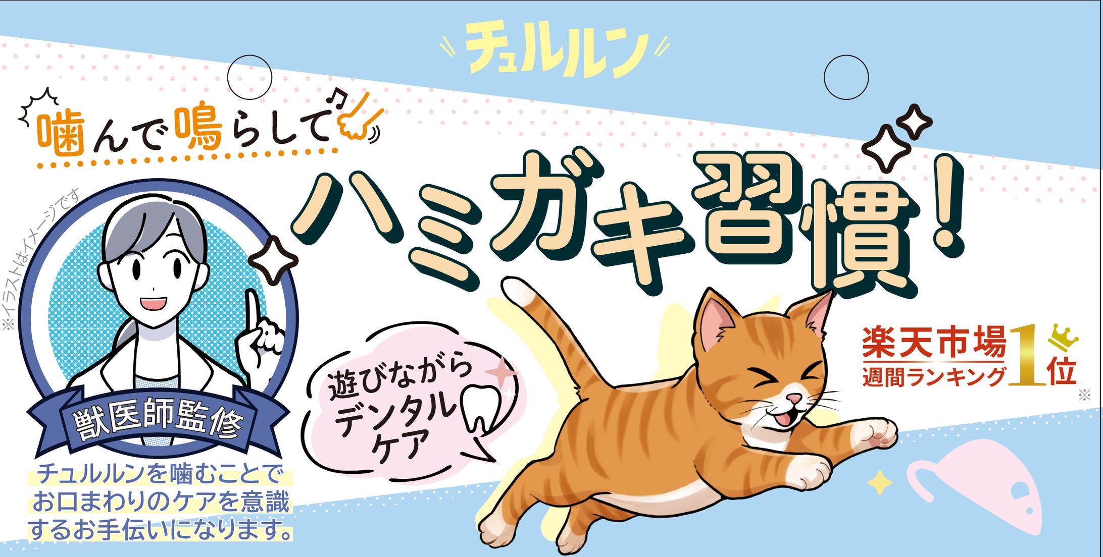 猫用デンタル玩具「チュルルン」店頭吊り下げ什器-1