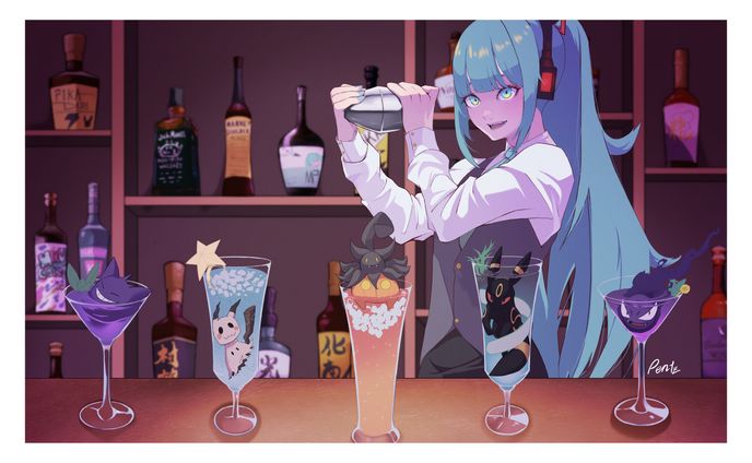 【ご依頼】ポケモンカードプレイマット用　初音ミク * ポケモン