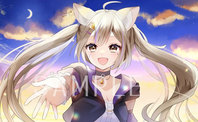 オリジナル楽曲MVイラスト　天咲ちき様