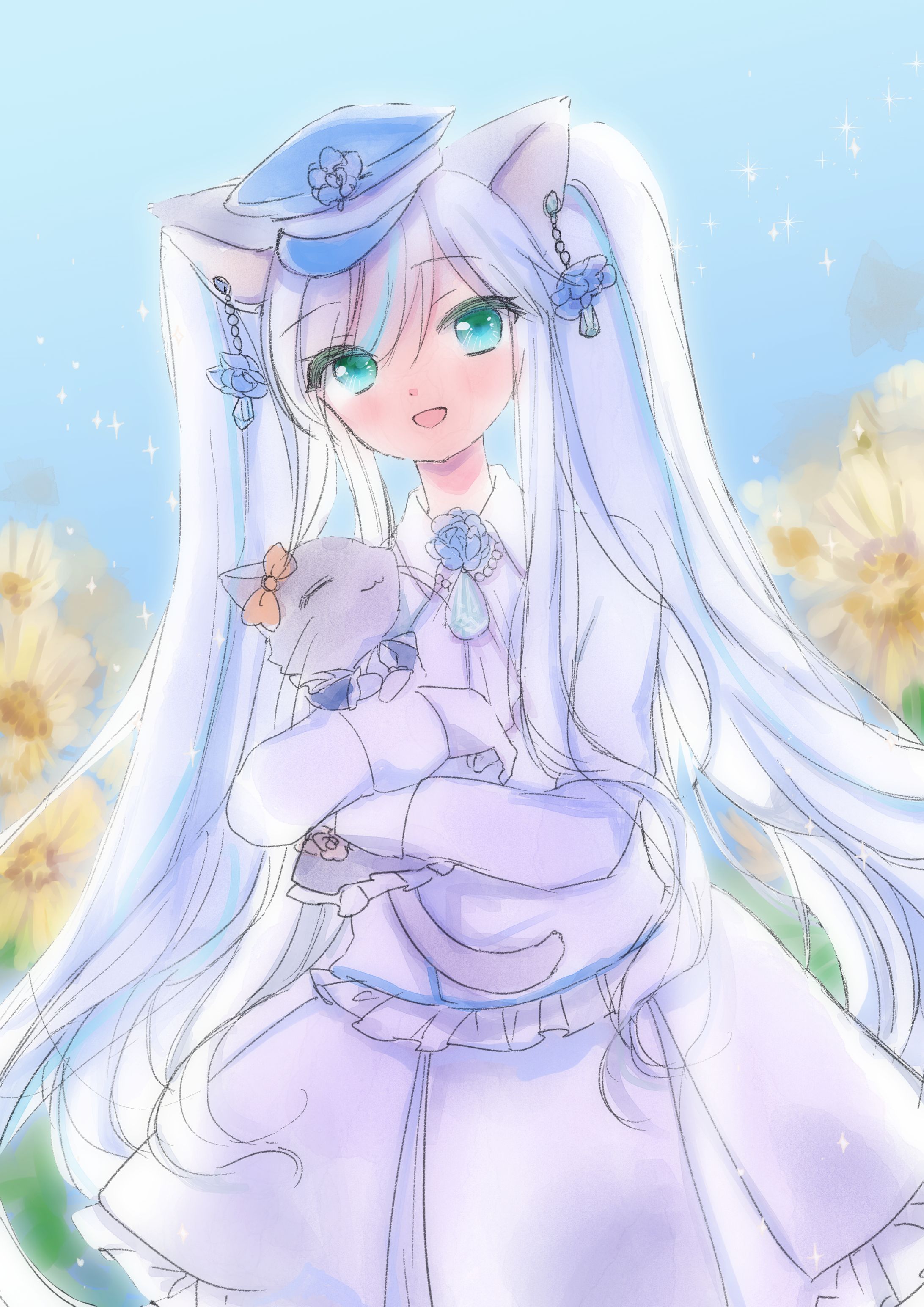無償企画プレゼントイラスト（リノア=ローザ様）-1