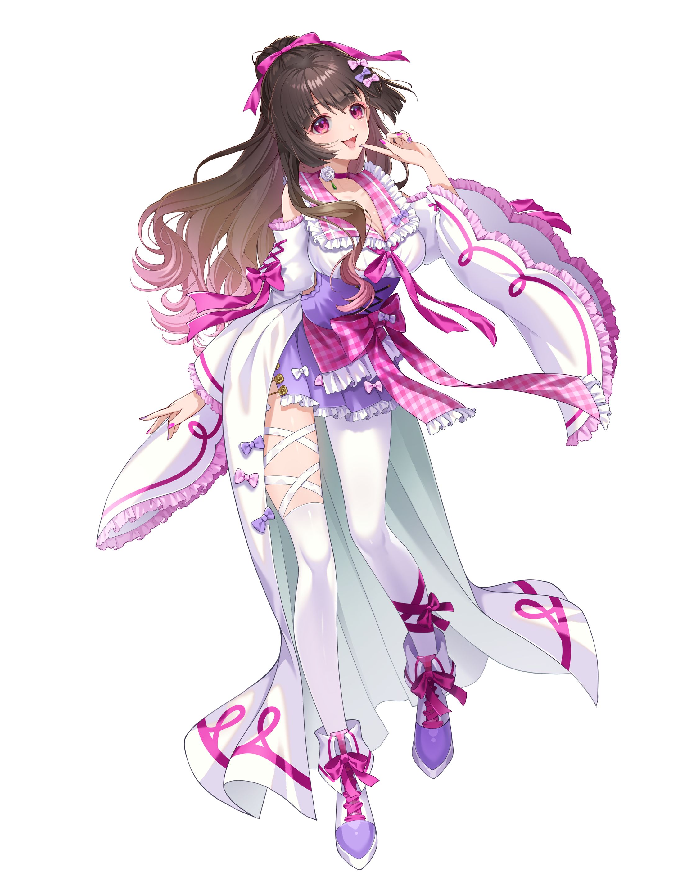 音沙花 優華さまアイドル衣装キービジュ・３面図-1