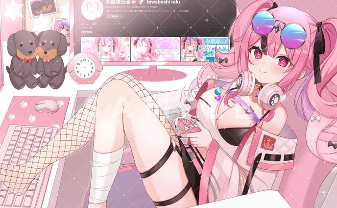 永星遠らる様　お誕生日グッズイラスト