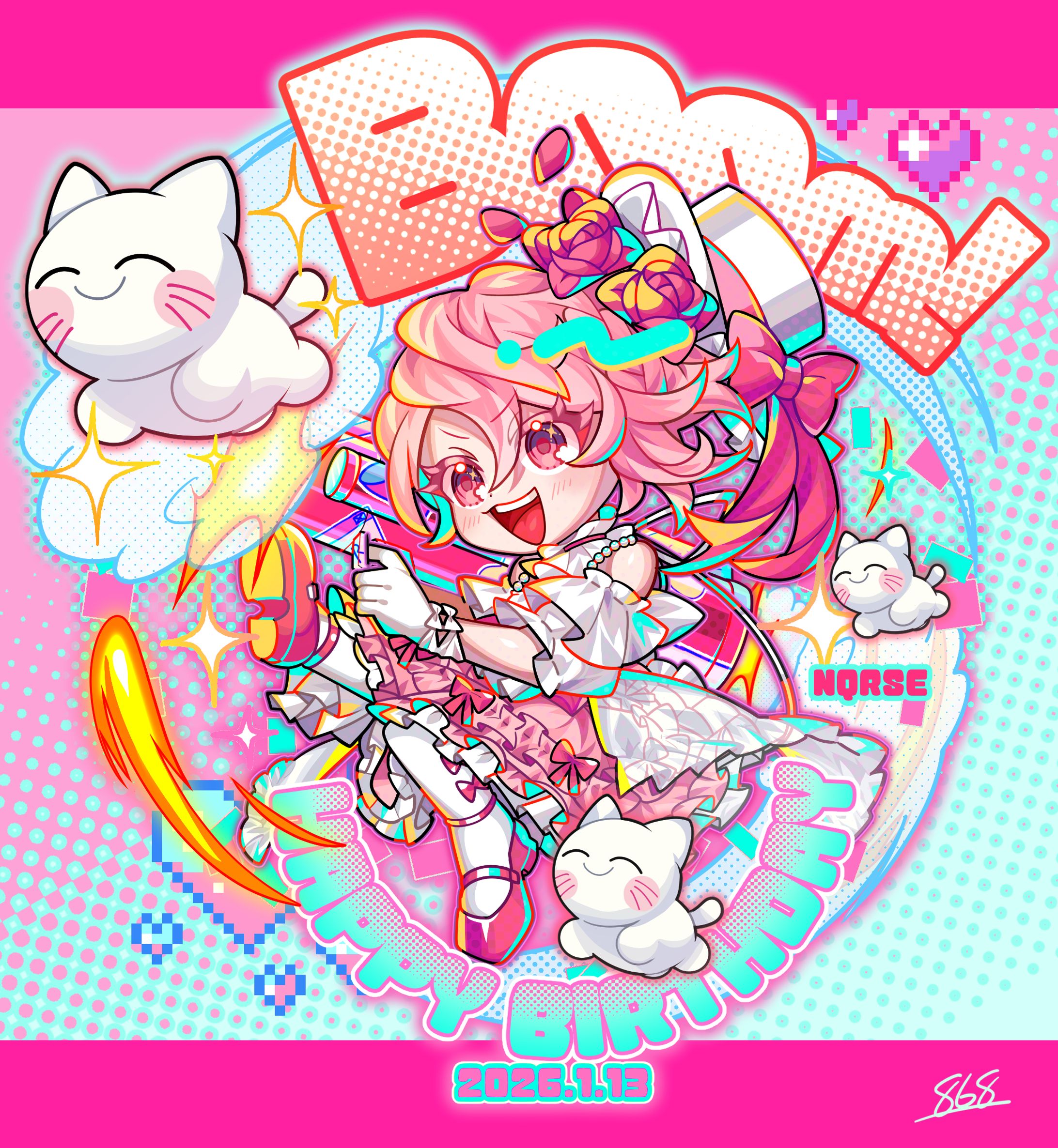 【ファンアート】なるせ誕生日SDイラスト-1