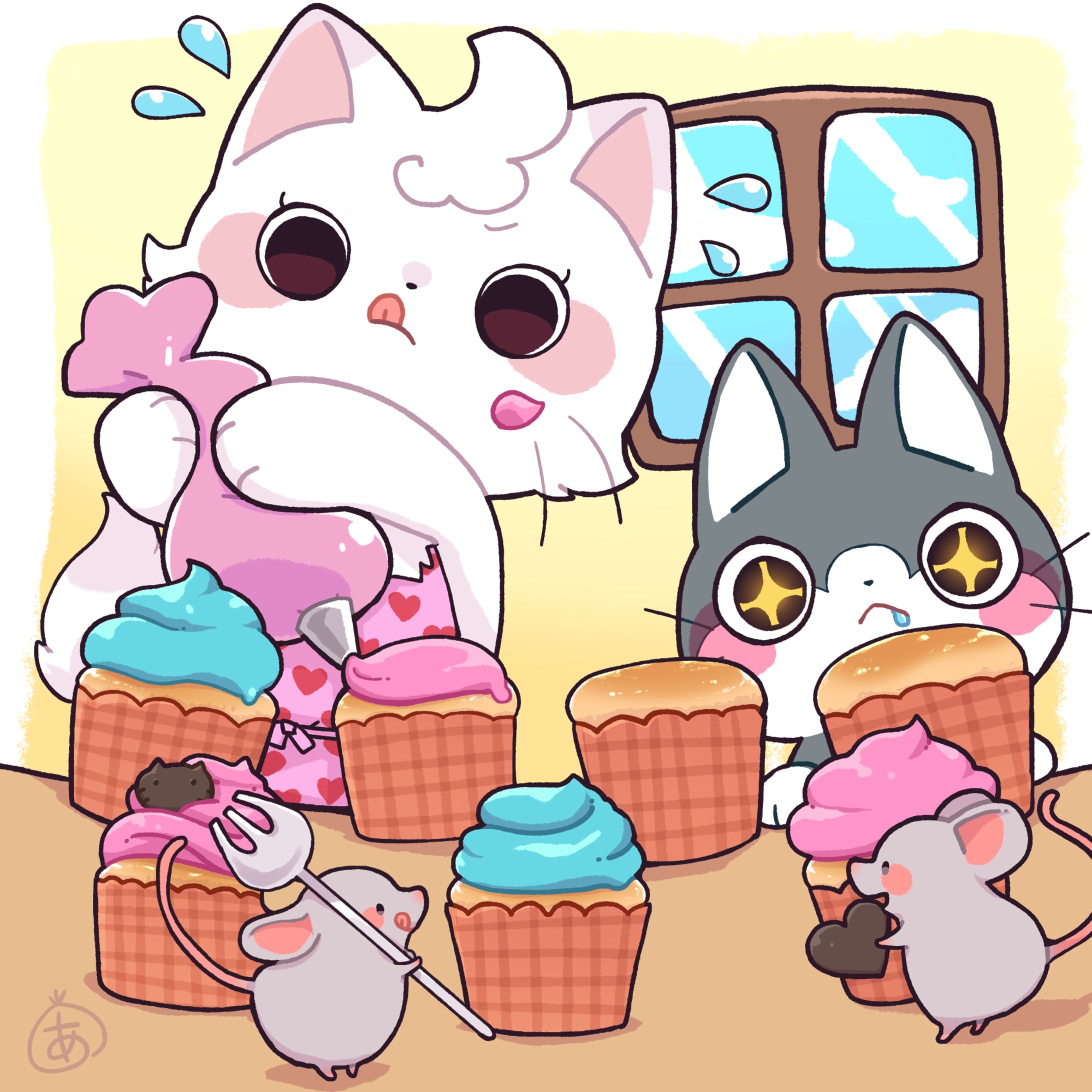ぬりえっこ　2月イラスト-1