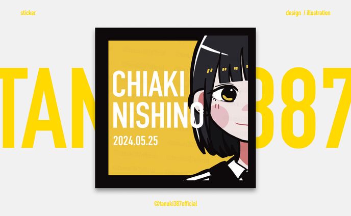 【 ステッカー 】2024年西野千明さん生誕委員様