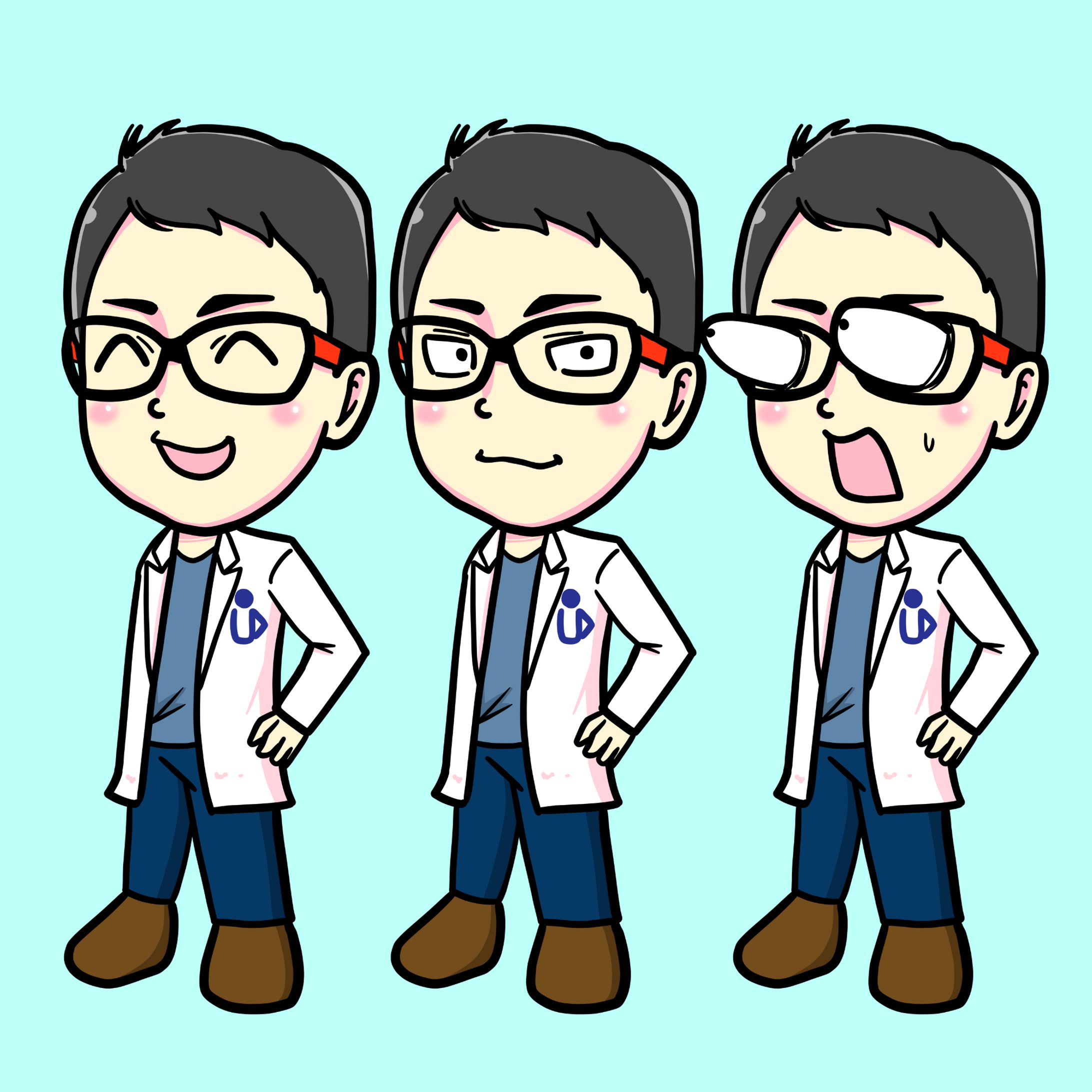 【似顔絵】整形外科医YouTuberさん-1