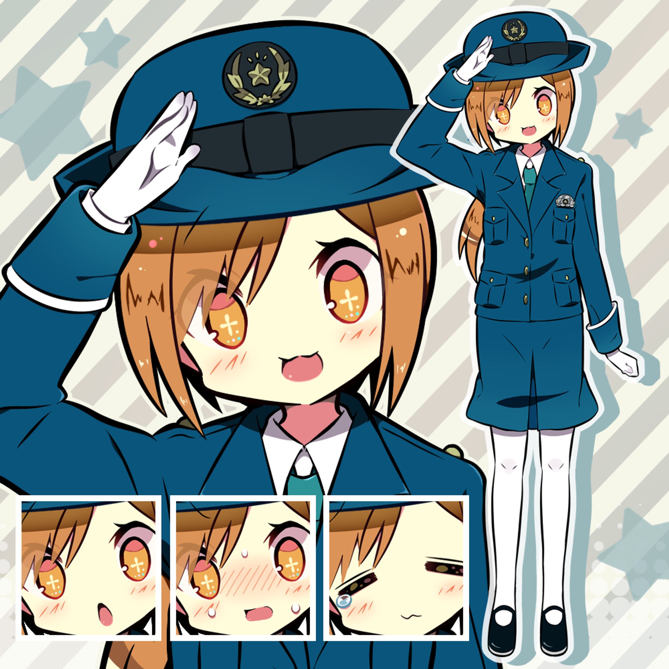 オリジナルイラスト(表情差分付き)-1