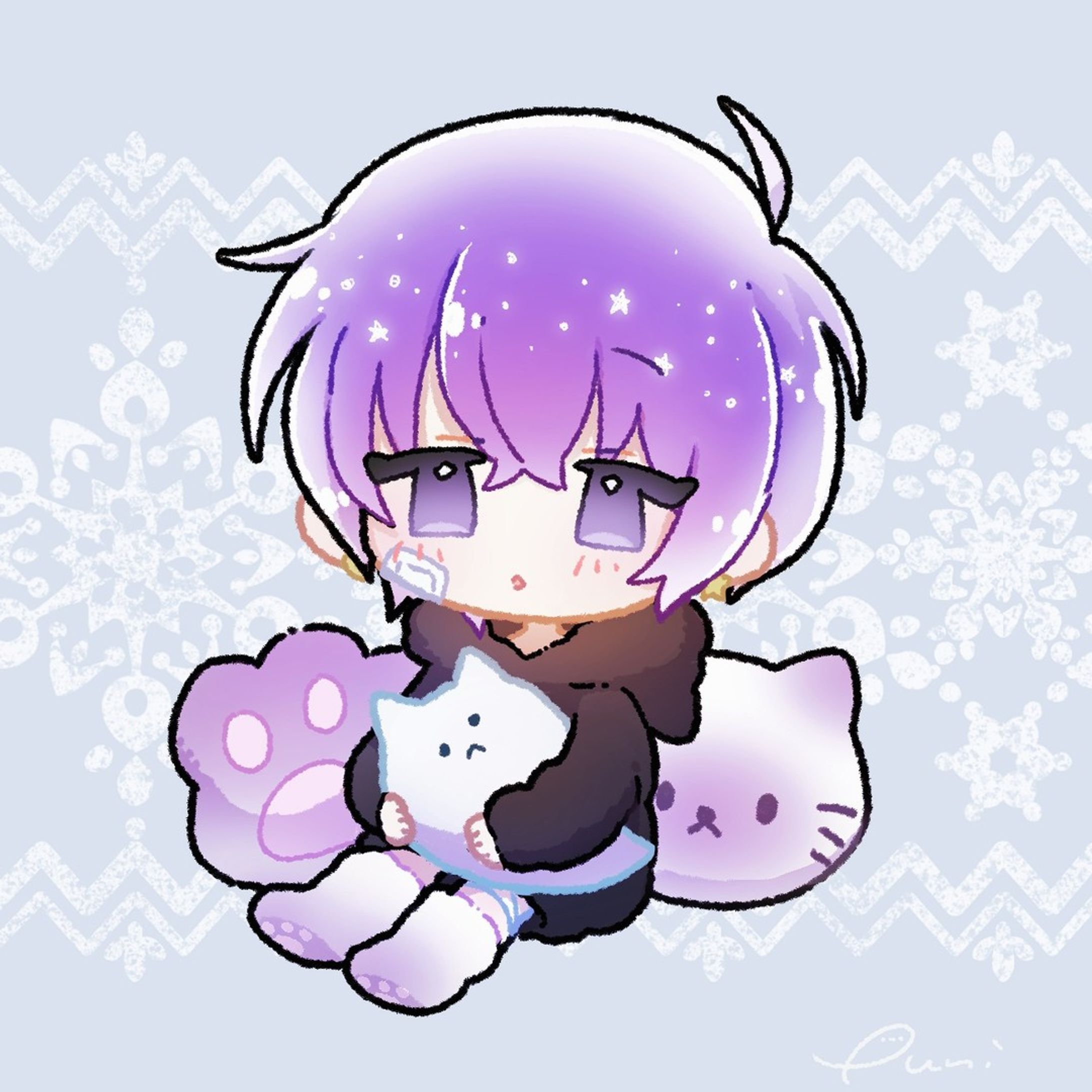 うしろ👻
#illustration #artwork #drawing #chibi
#kawaiiart #cuteart #mangaart
#ちびキャラ#ミニキャラ #イラストグラム #デジタルイラスト #Vtuberイラスト #いらすとぐらむ
#일러스트 #드로잉 #그림스타그램 #插图-1