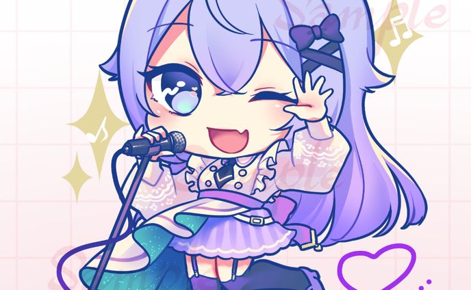 ミニキャライラスト（イライザ・フランプトン様）