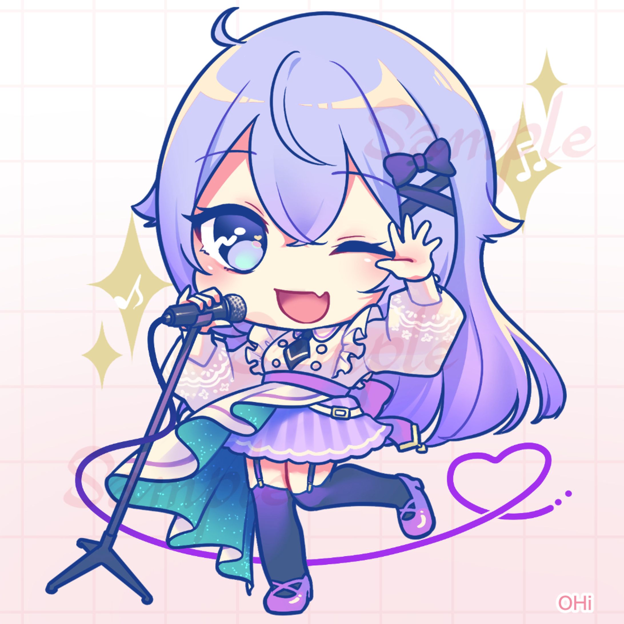 ミニキャライラスト（イライザ・フランプトン様）-1
