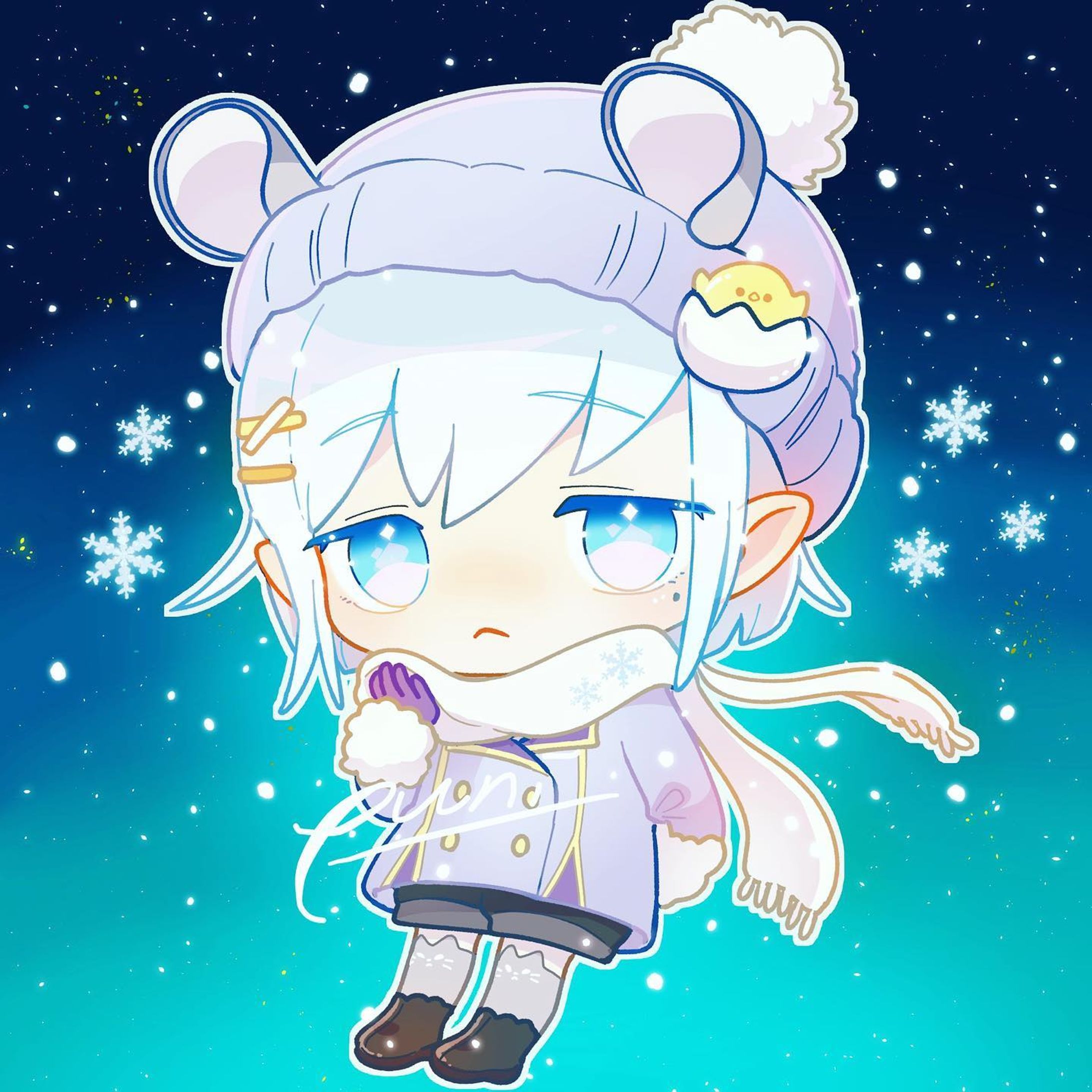ちびキャラ依頼受け付けてます♪
アイコンやキーホルダー向け✨
お気軽にご連絡くださいませ(*´꒳`*)
#chibi 
#illustration 
#kawaii
#有償依頼-1