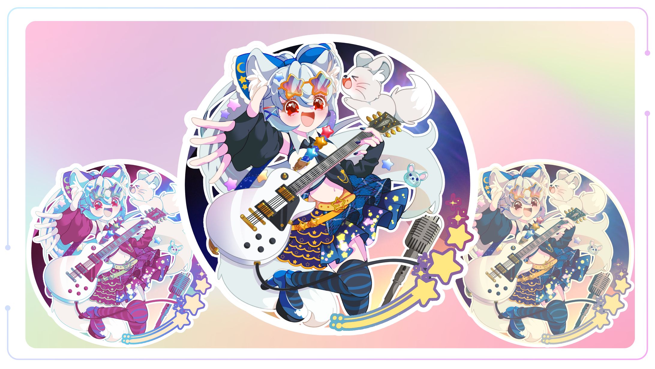 miru様 ステッカー風イラスト-1