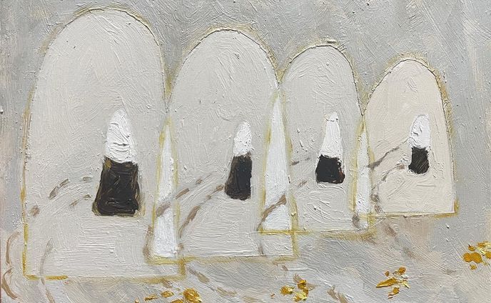 『still life〈still〉』

2023年　F0号（140×180mm）

#油彩画 #油絵 #art #oilpainting