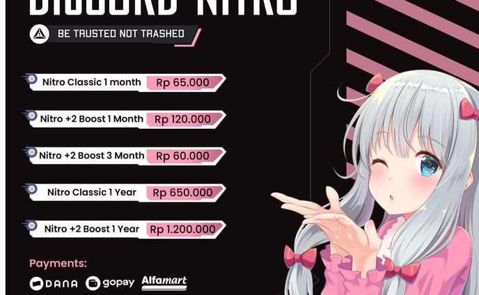 Wannnz Store Discord Nitro - Pricelist