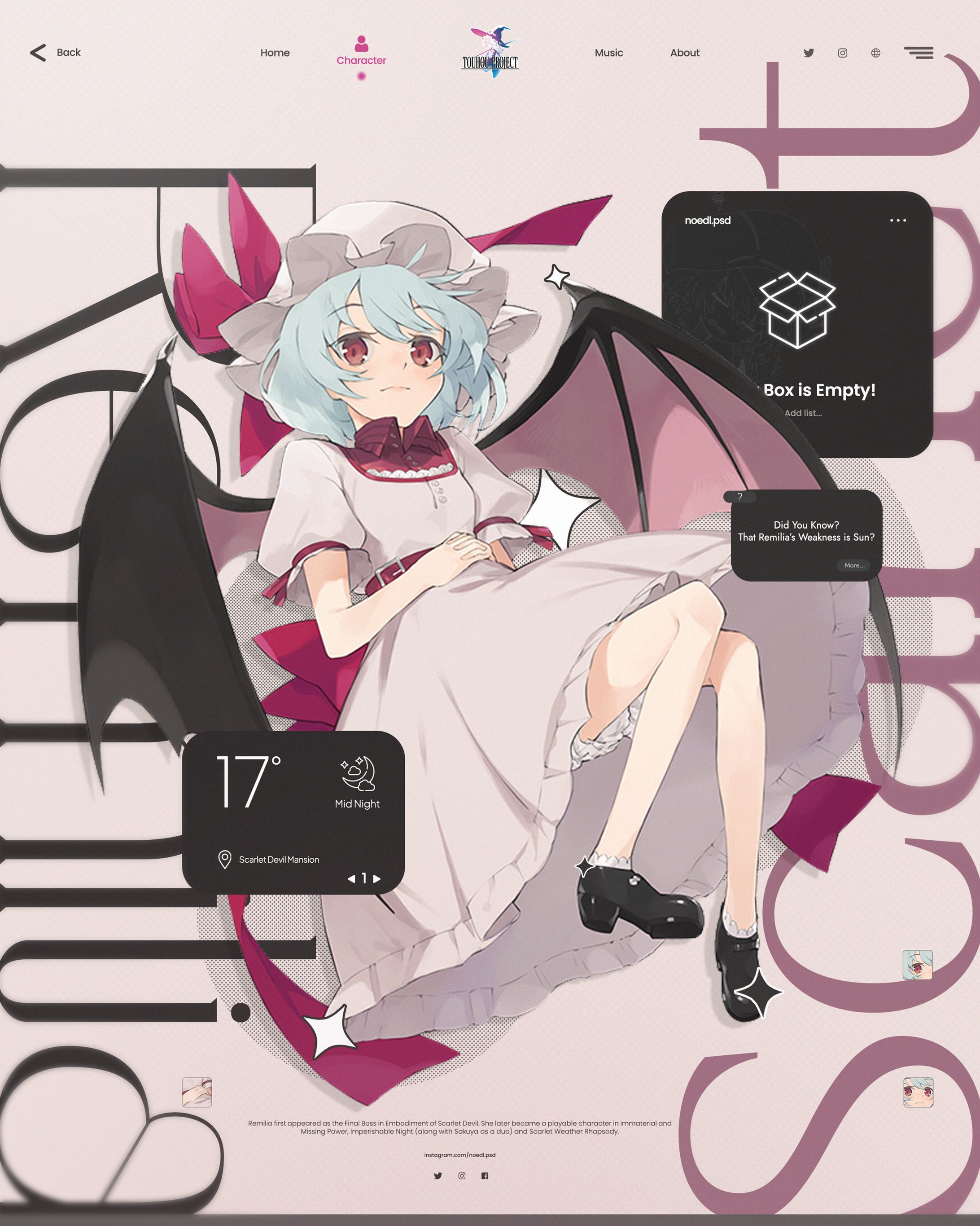 Touhou - Remillia Scarlet ~ POSTER ~-1