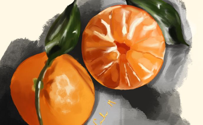 Orange painting