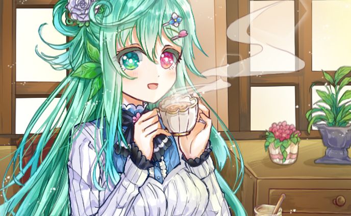 冬の喫茶店と森の精霊