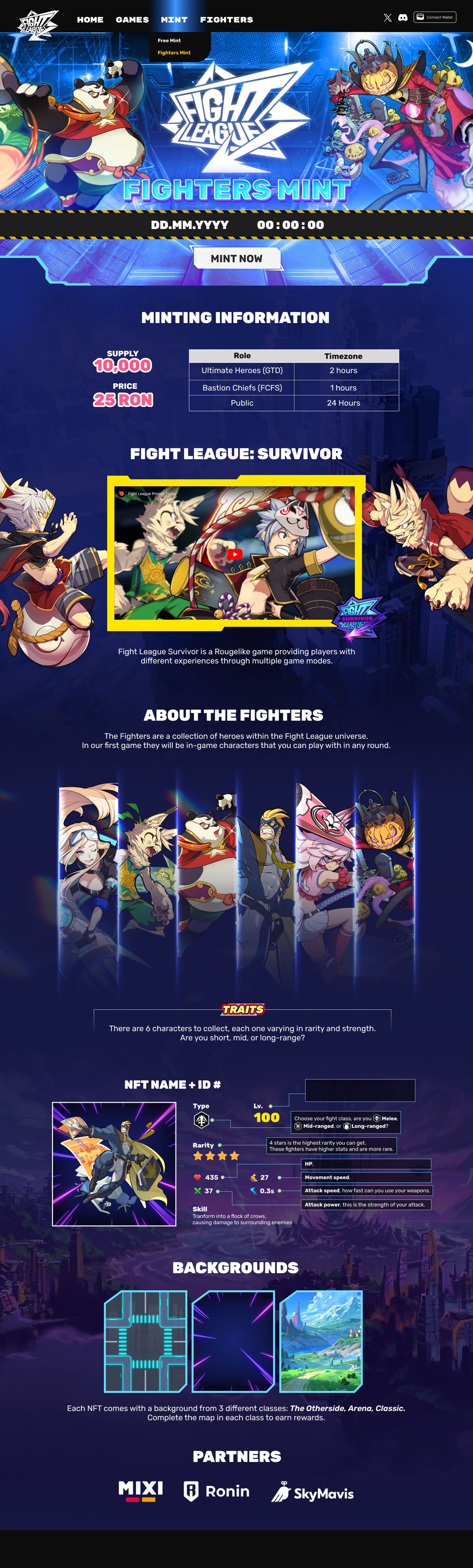 Fight League Website - Mint Page-1