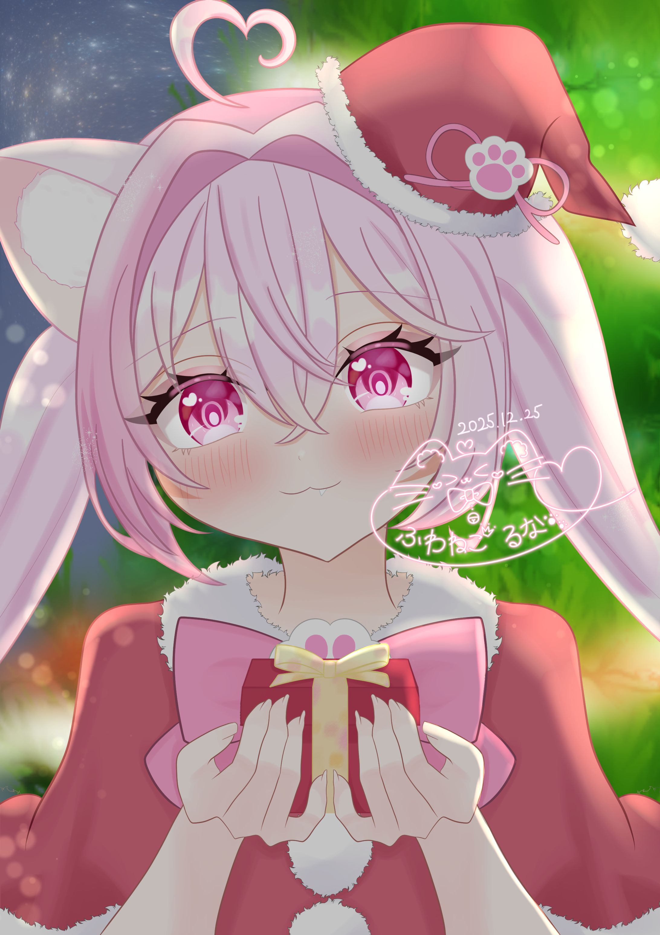 クリスマス ふわねこるな-1