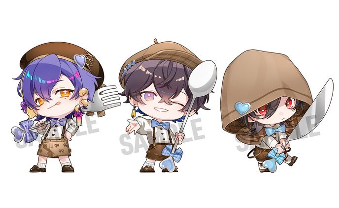 【お仕事】株式会社キャビネット様　コラボカフェ イラスト制作