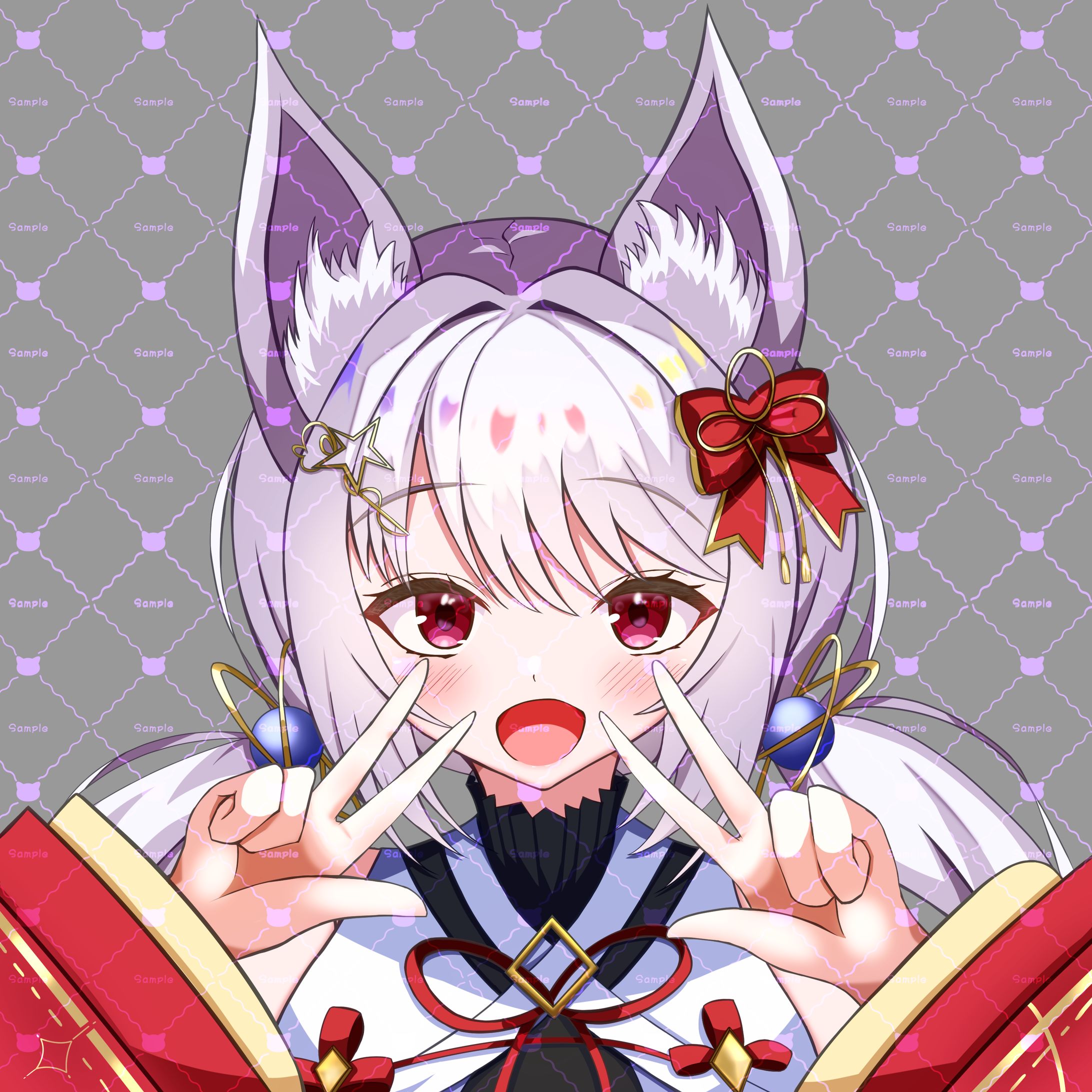 しぃたん様　バストアップ＋デフォルメイラスト-1