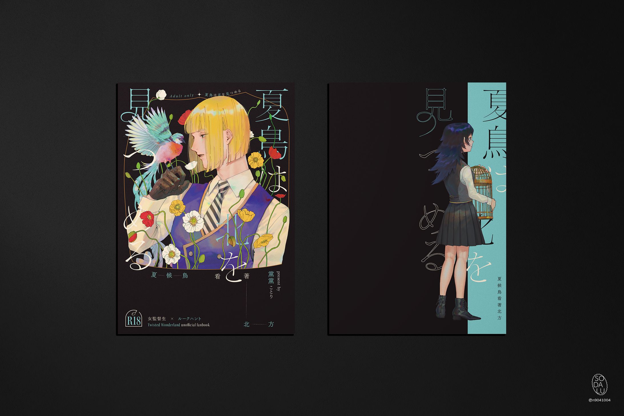 同人誌封面設計《夏鳥は北を見つめる》-1